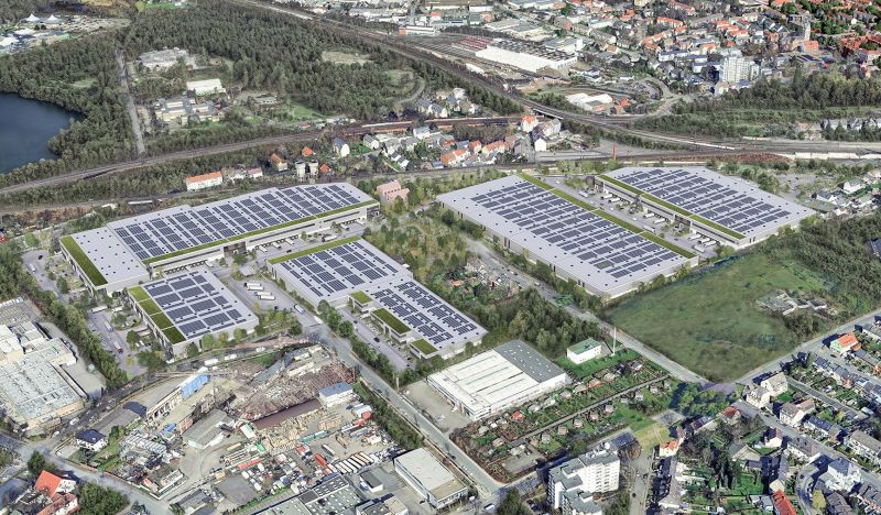 Prologis, Brownfield, Dortmund, Logistics Park, Industrial Park, Logistics Warehouses, Light Industrial Use, DGNB Platinum Sustainability Standard, Logistics Market